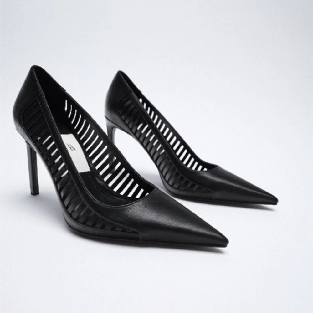 Zara black heels